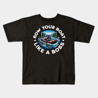 Row Your Boat Like A Boss Kids T-Shirt